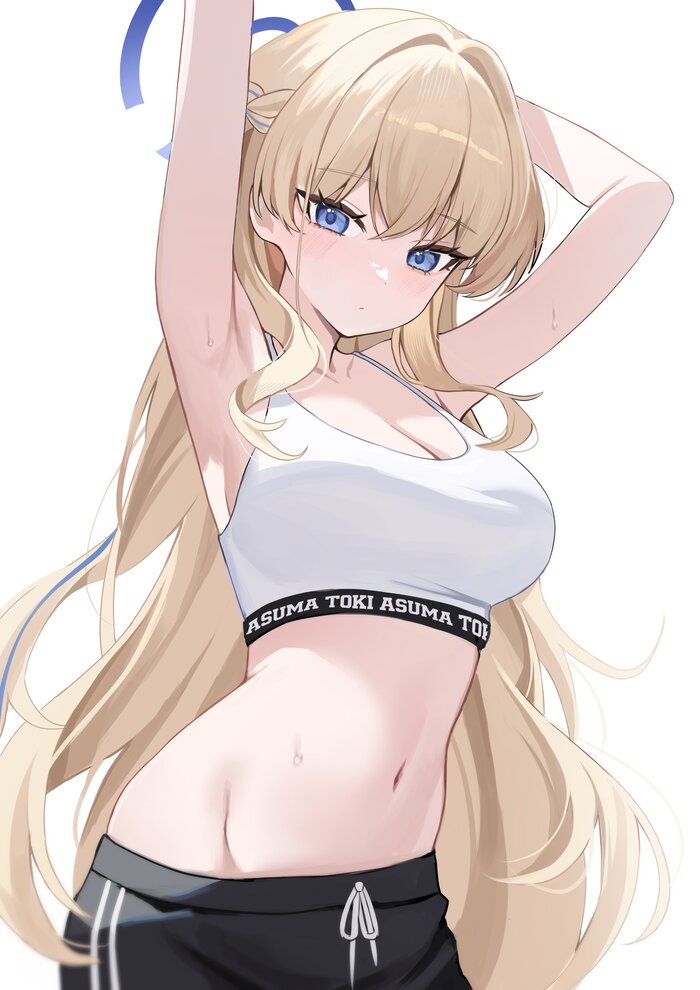 Asuma Toki #020 , Anime Art, Blue Archive, Asuma Toki, ,  , , , , , 