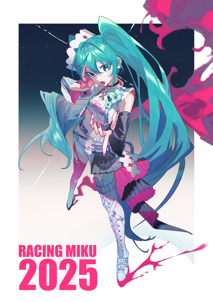 Hatsune Miku #220 , Anime Art, Hatsune Miku, Racing Miku, ,  , , , 