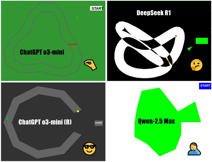 Сталкиваем DeepSeek с новым ChatGPT o3-mini. Финал ИИ-баттла Искусственный интеллект, ChatGPT, Тестирование, IT, DeepSeek, Qwen, Openai, Длиннопост, Telegram (ссылка), Видео, Без звука, Короткие видео
