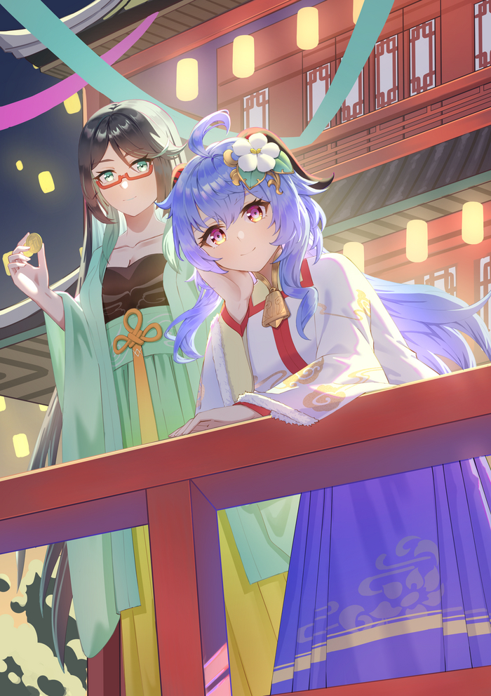    , Anime Art, Ganyu (Genshin Impact), Xianyun (Genshin Impact), Genshin Impact
