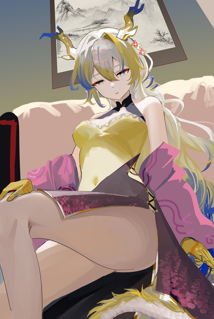 Shu Anime Art, , Arknights, Shu (Arknights),   , , Mikuning