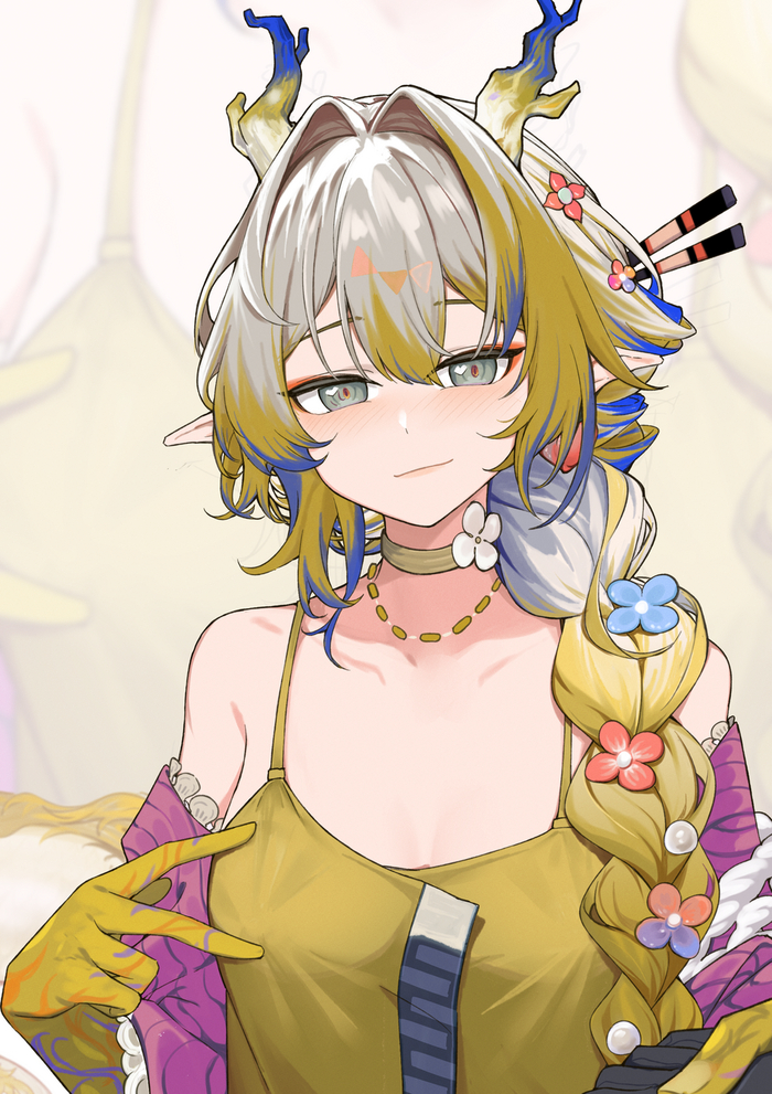 Shu Anime Art, , Arknights, Shu (Arknights),   