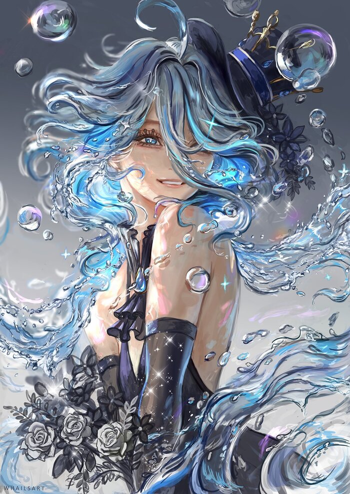     Genshin Impact, , Anime Art, Furina (Genshin Impact), 
