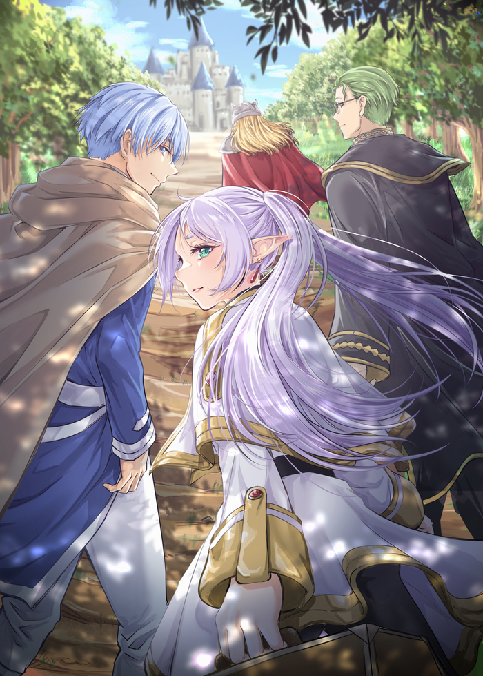  , Anime Art, Himmel, Frieren, Heiter, Eisen (Sousou no Frieren), Sousou no Frieren