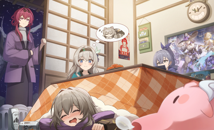   , Anime Art, , , Honkai: Star Rail, Stelle (Honkai: Star Rail), Kafka (Honkai: Star Rail), Firefly (Honkai: Star Rail), Silver Wolf (Honkai: Star Rail), , , , Kotatsu
