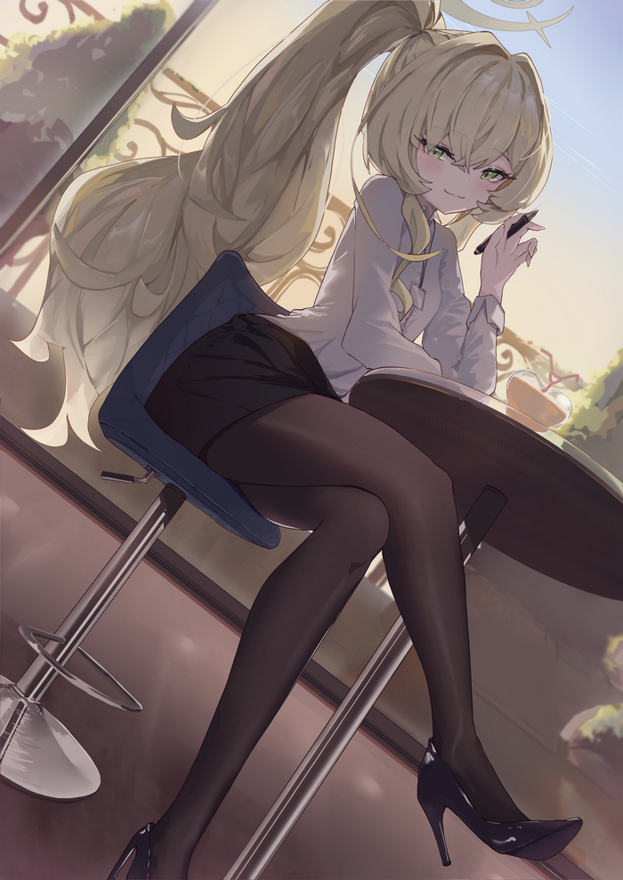 Professor Niyaniya #002 , Anime Art, Blue Archive, Professor Niyaniya,  ,  , ,    , 
