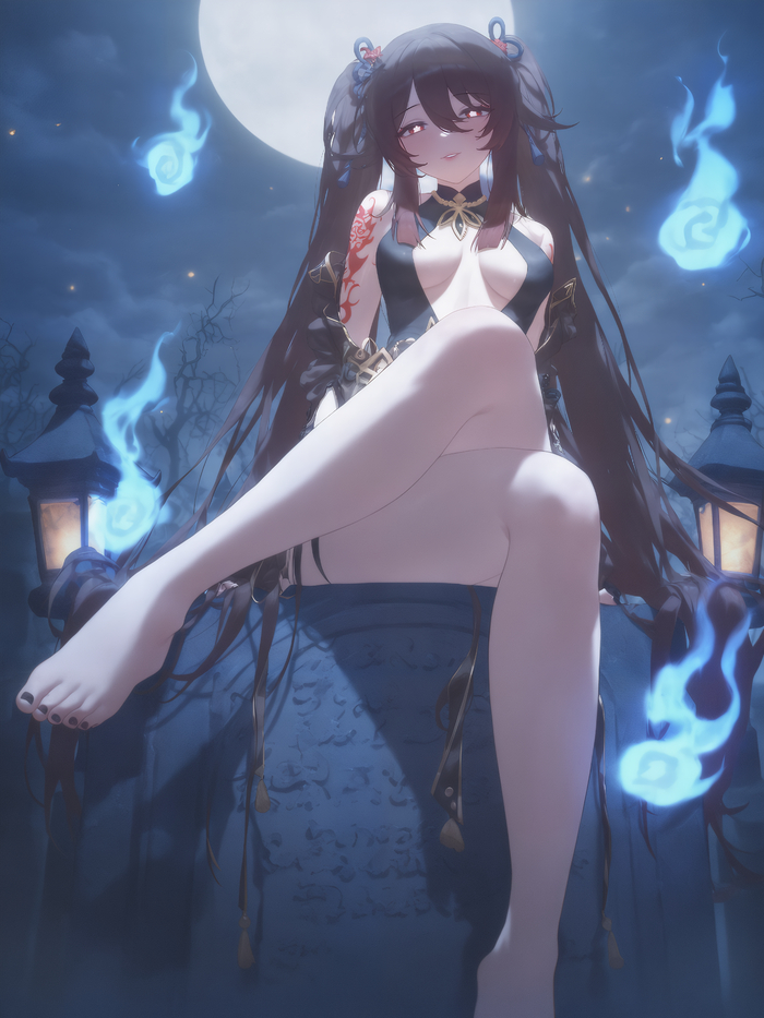 Hu Tao Anime Art, Genshin Impact, Hu Tao (Genshin Impact), Ministro,  