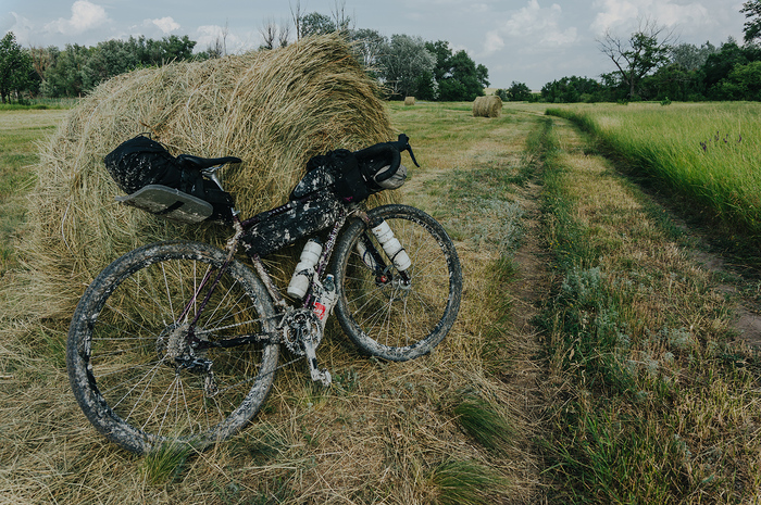 А примерно так выглядел мой байк ближе к концу первого дня))