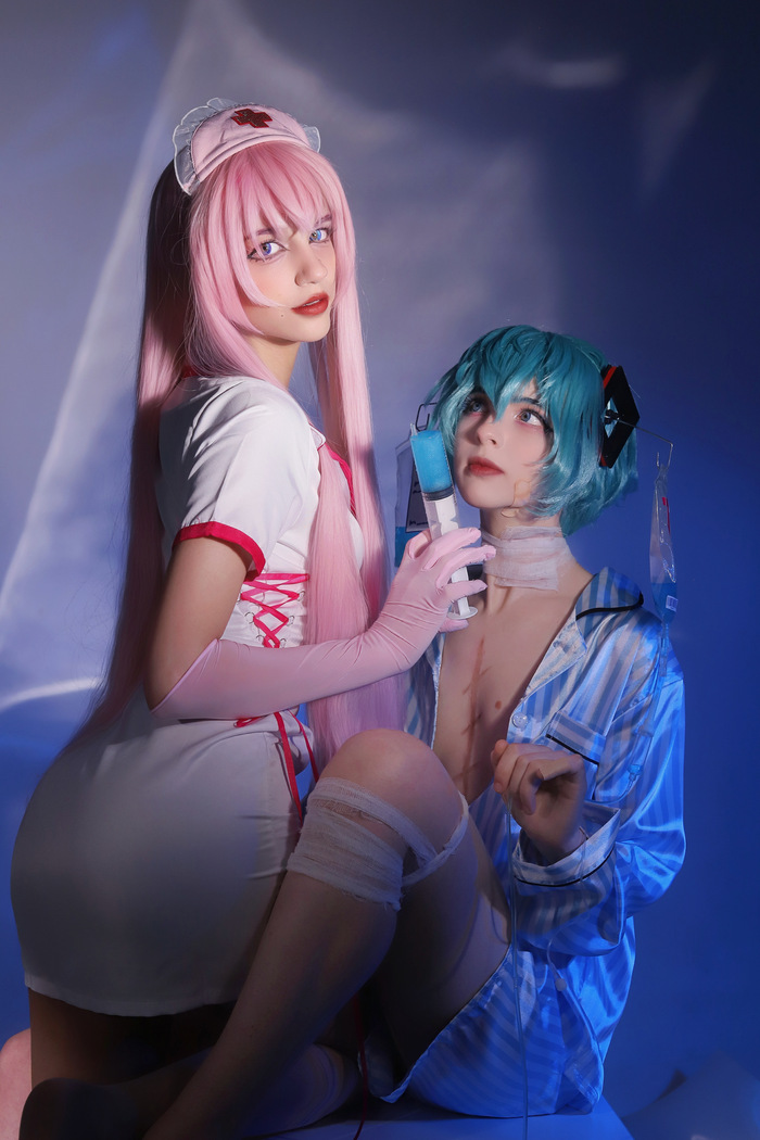   ! , , , , Vocaloid, Vocaloid Art, Hatsune Miku, Megurine Luka, , , , Hospital, , Anime Art, 