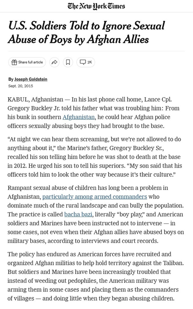 <!--noindex--><a href="https://pikabu.ru/story/otvet_na_post_vzroslyie_bacha_bazi_12333221?u=https%3A%2F%2Fwww.nytimes.com%2F2015%2F09%2F21%2Fworld%2Fasia%2Fus-soldiers-told-to-ignore-afghan-allies-abuse-of-boys.html&t=https%3A%2F%2Fwww.nytimes.com%2F2015%2F09%2F21%2Fworld%2Fasia%2Fus-soldiers-to...&h=6a50d2d2dab95d02fe18b93783eb4d8807eab475" title="https://www.nytimes.com/2015/09/21/world/asia/us-soldiers-told-to-ignore-afghan-allies-abuse-of-boys..." target="_blank" rel="nofollow noopener">https://www.nytimes.com/2015/09/21/world/asia/us-soldiers-to...</a><!--/noindex-->