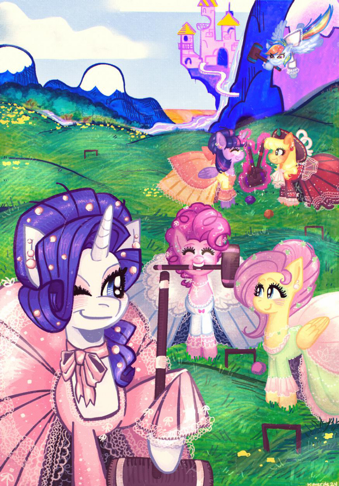     My Little Pony, , Rainbow Dash, Rarity, Fluttershy, Pinkie Pie, Applejack, Twilight Sparkle