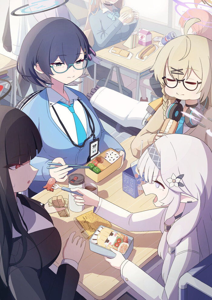      Blue Archive, Anime Art, , , , Tsukatsuki Rio, Akeboshi Himari, Kagami Chihiro, Otose Kotama, Ichinose Asuna, Mikamo Neru, Shiraishi Utaha, Asuma Toki