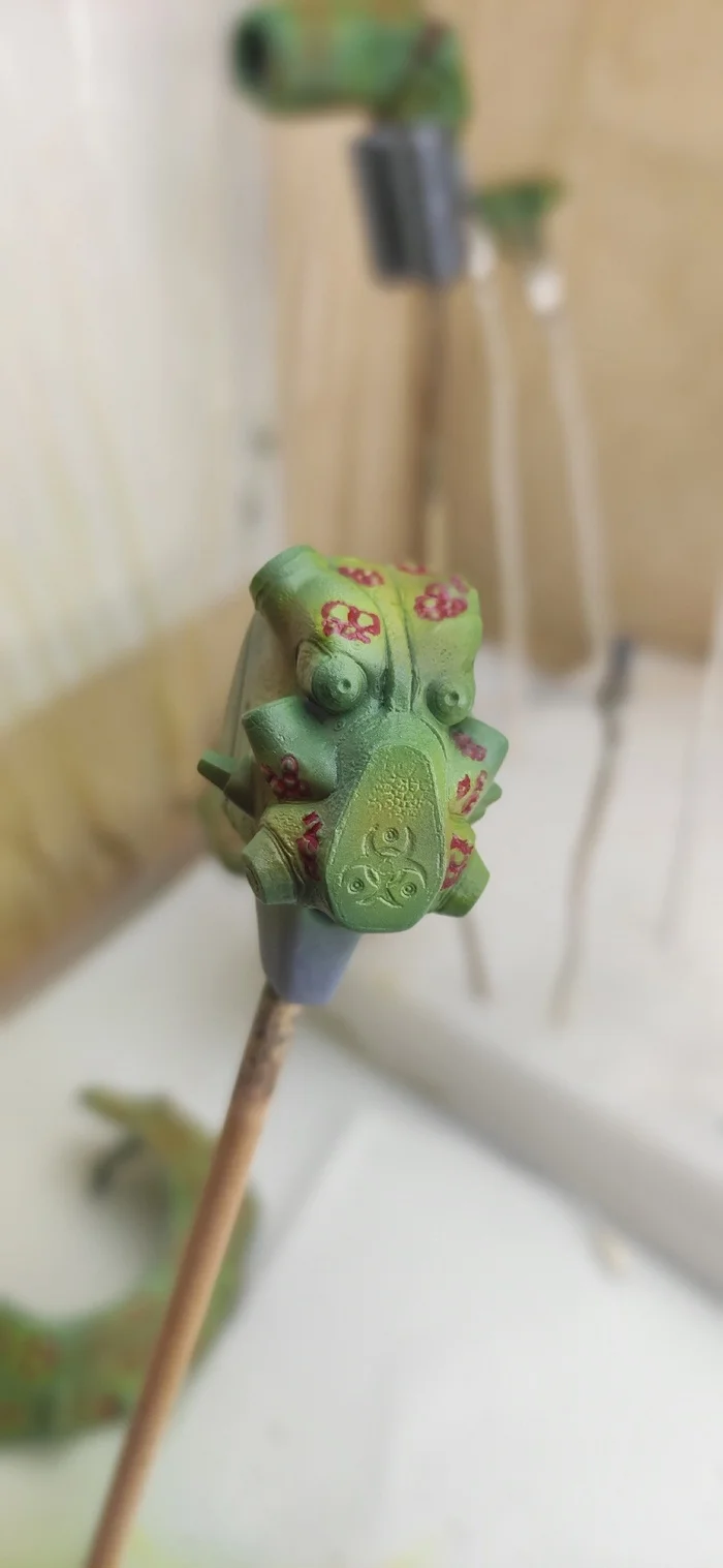 Horsemen of the Apocalypse - Disease. Power Armor - My, 3D печать, 3D printer, 3D modeling, Painting, Figurines, Fallout, Power armor, Stl, Modeling, Painting, Longpost