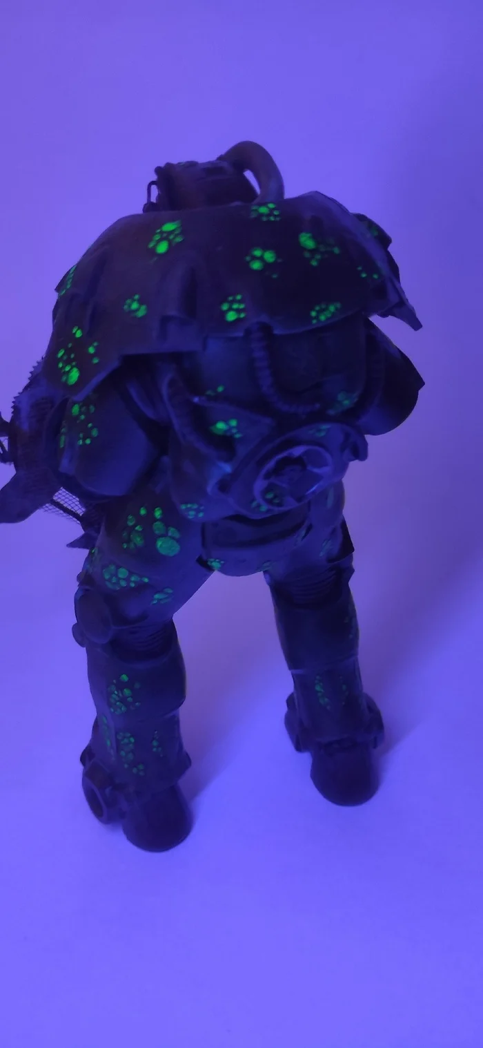 Horsemen of the Apocalypse - Disease. Power Armor - My, 3D печать, 3D printer, 3D modeling, Painting, Figurines, Fallout, Power armor, Stl, Modeling, Painting, Longpost