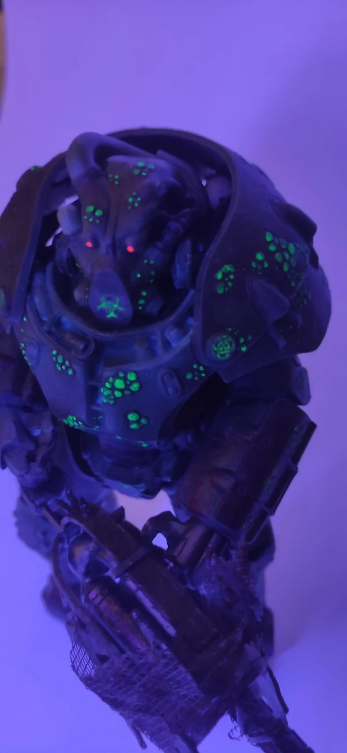 Horsemen of the Apocalypse - Disease. Power Armor - My, 3D печать, 3D printer, 3D modeling, Painting, Figurines, Fallout, Power armor, Stl, Modeling, Painting, Longpost
