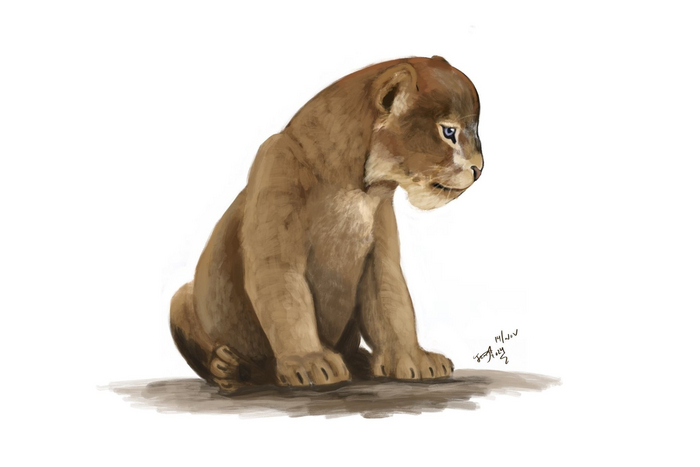 Малыш из Якутии не мог оставить палеохудожников равнодушными! Уже спустя пару месяцев появилось множество артов с изображением котенка.