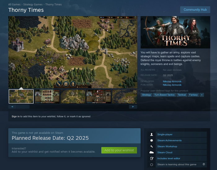    Thorny Times         2025  Gamedev, ,  