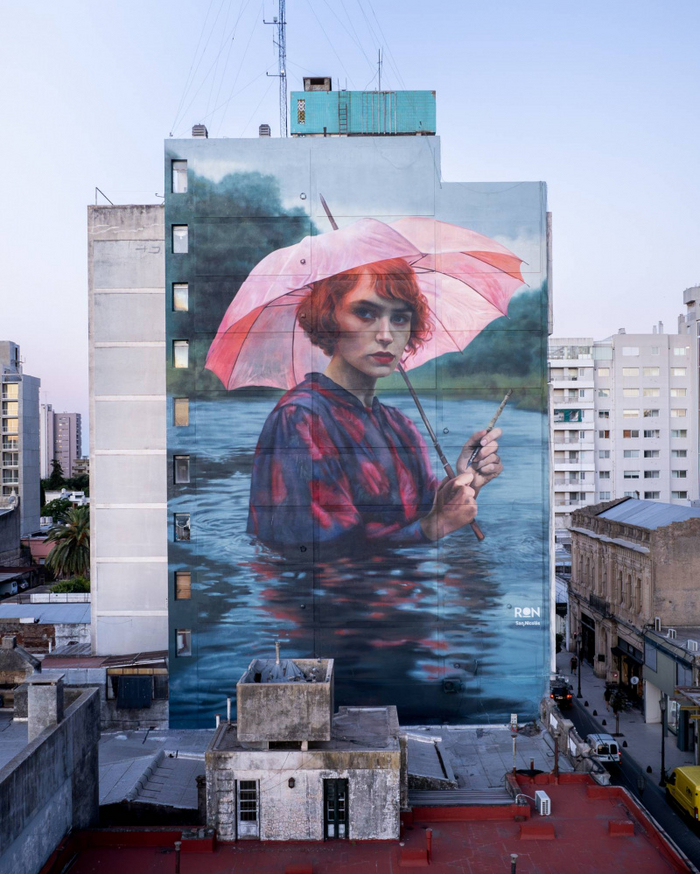 мурал, который занял 5-е место - "Мартин Рон - Сумерки" (Argentina, San Nicolás de los Arroyos)