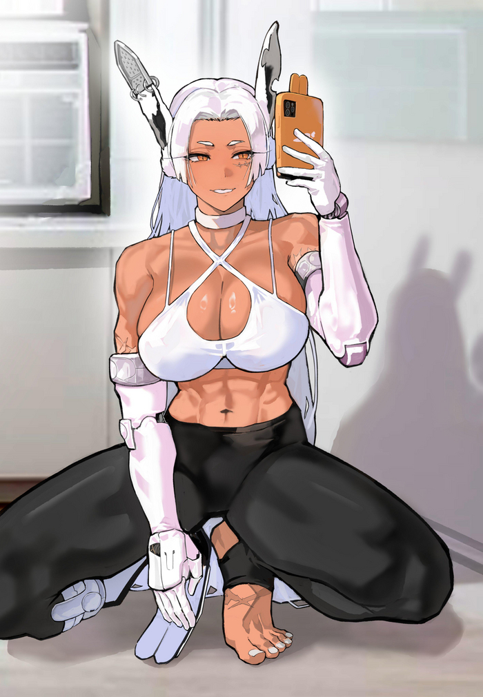  Anime Art, , Boku no Hero Academia, Miruko, Animal Ears