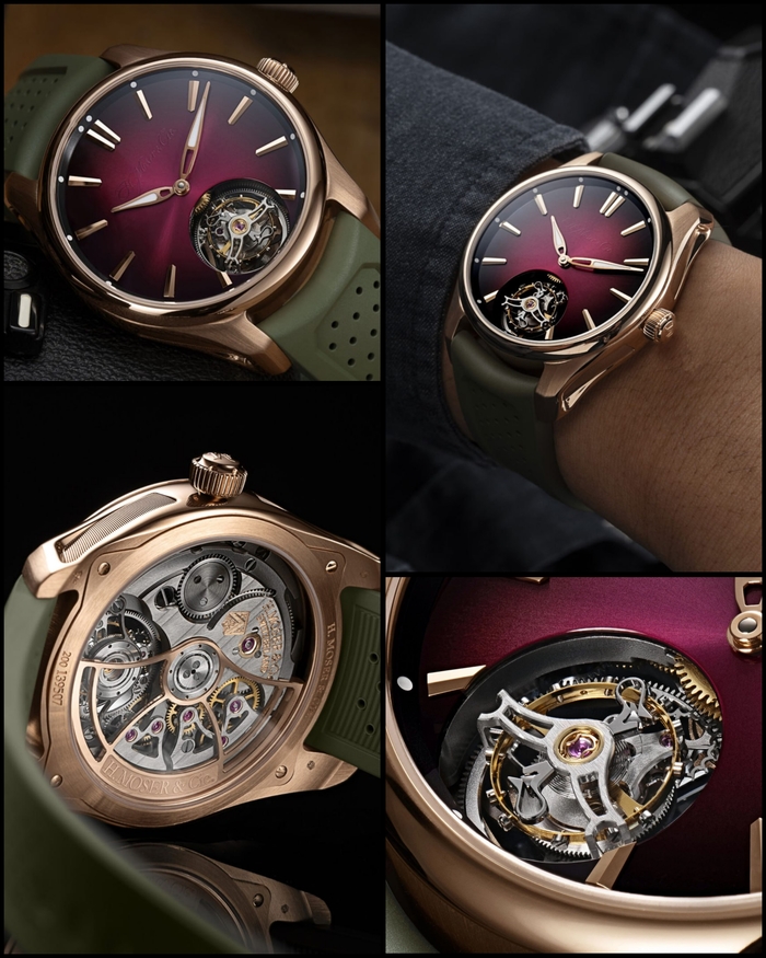 H. Moser & Cie Pioneer Tourbillon Burgundy , , ,  , , , ,   ,  ,  ,  , , 