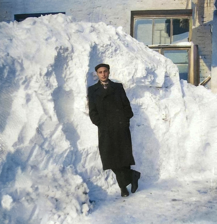 Ностальгические фотографии Советских зимних забав и просто интересных снимков. 20 раскрашенных фотографий. Часть II Старое фото, Фотография, СССР, Детство в СССР, 60-е, 70-е, 80-е, Зима, Колоризация, Длиннопост