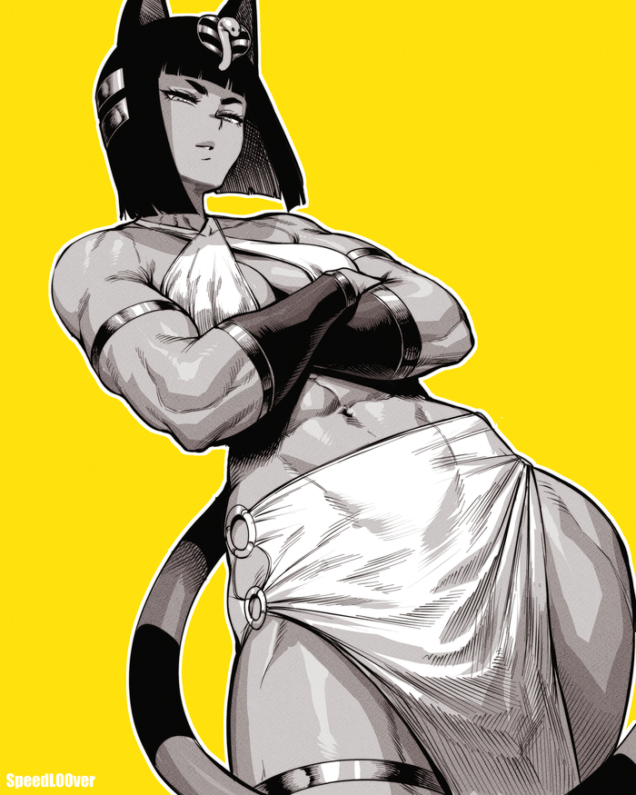 Ankha Speedl00ver, , Animal Crossing, Ankha, Animal Ears, Muscleart,  , , 