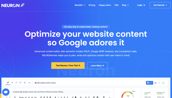 ������� �������� ������� NeuroWriter