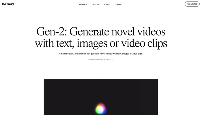 ������� �������� ������� Runway Gen-2