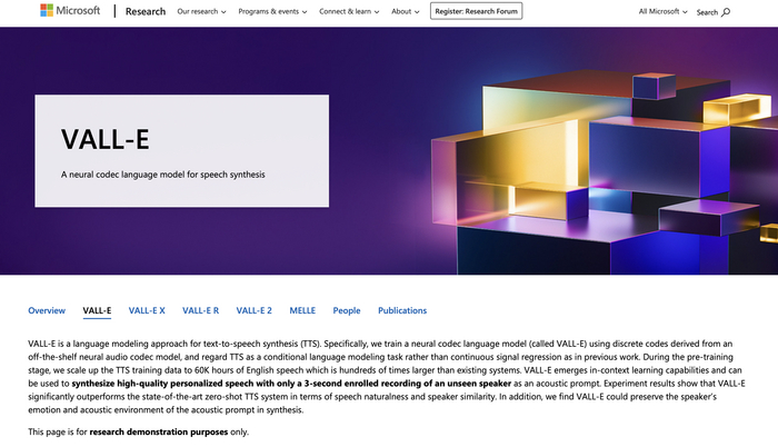 ������� �������� ������� VALL-E