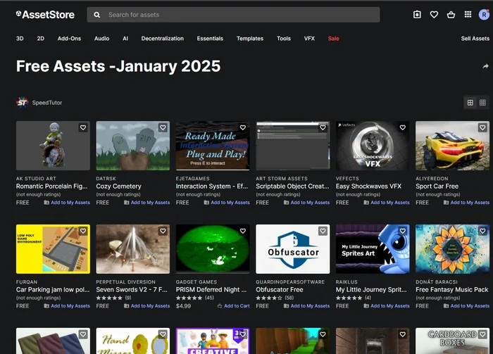 Giveaway of 135 free assets for January on Unity asset store - Development of, Indie game, Distribution, Gamedev, Инди, Unity, Asset store, Unity3d, Asset