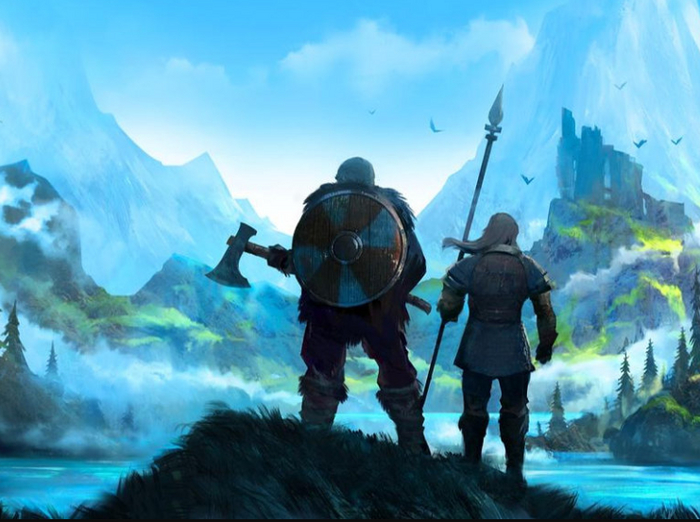 Только мы вдвоооём с виикингом идём...только мы вдвоём по полю идём....