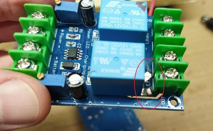 Модуль переключения на резервное питание 12В для автономки. INGF