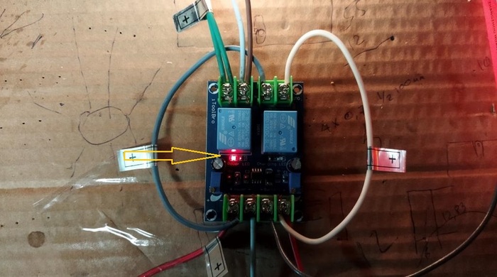 Проверка работы модуля переключения на резервное питание от АКБ сухого фена INGF