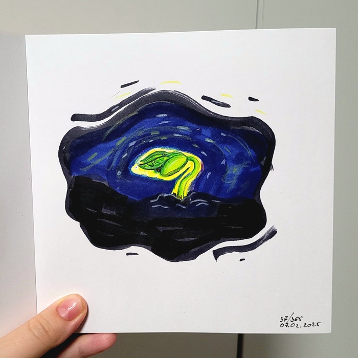 Очередная попытка в "Рисую каждый день". 37/365