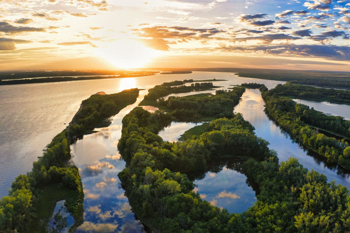 В районе острова Мордовинский под Самарой