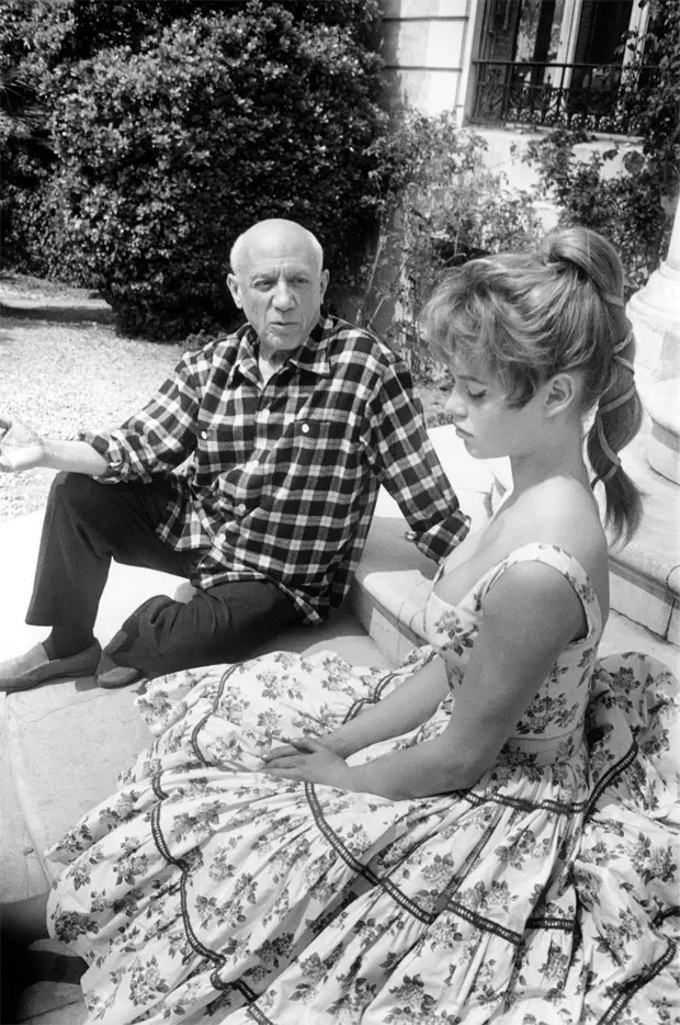 Archive photo... - The photo, Picasso, Brigitte Bardot, 1956, Brigitte Bardot