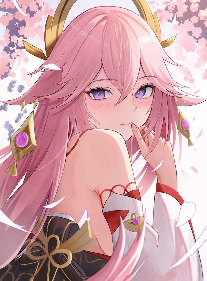 Yae Miko #006 , Anime Art, Genshin Impact, Yae Miko (Genshin Impact), ,  , ,  