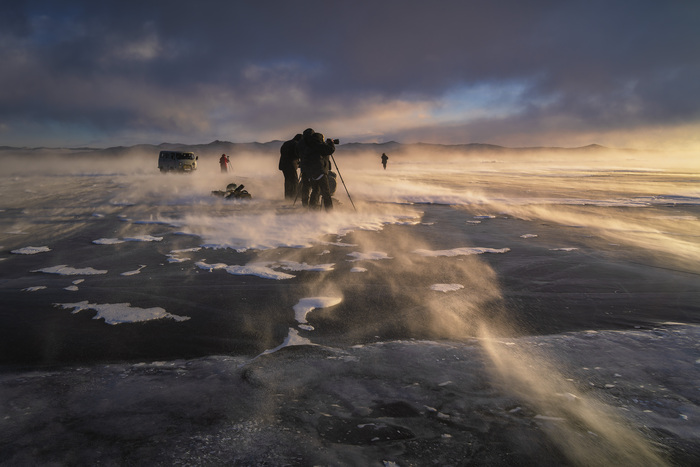 Съемки на Байкале