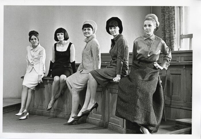 Общесоюзный дом моделей (ОДМО). Наталья Кондрашина, Елена Изоргина, Лилиана Баскакова, Регина Збарская и Мила Романовская