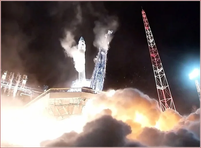 Soyuz-2-1v launches first mission of 2025 - Cosmonautics, Rocket, Satellites, Rocket launch, Roscosmos