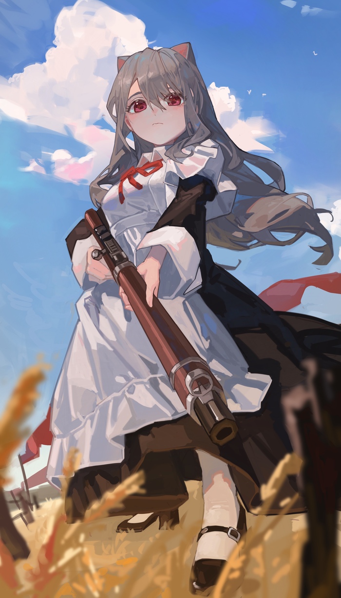    -    FKEY, , , Anime Art, Original Character, , Animal Ears, ,   