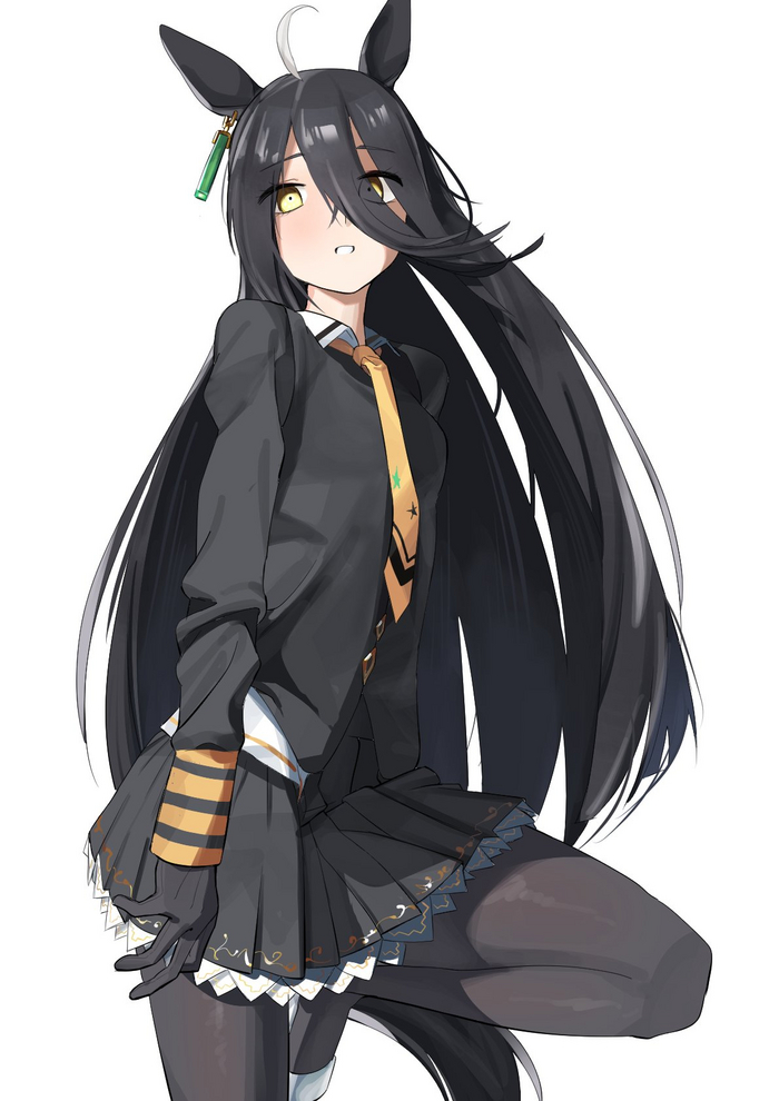 Manhattan Cafe , Anime Art, Uma Musume Pretty Derby, Manhattan Cafe, Animal Ears, 