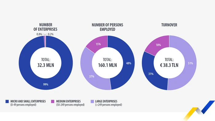 Micro and small enterprises account for 99% of enterprises in the EU - European Union, Small business, Economy, Trade, Politics, Entrepreneurship, Business, Sale, Market, Yandex Zen, Yandex Zen (link), Industry, Longpost