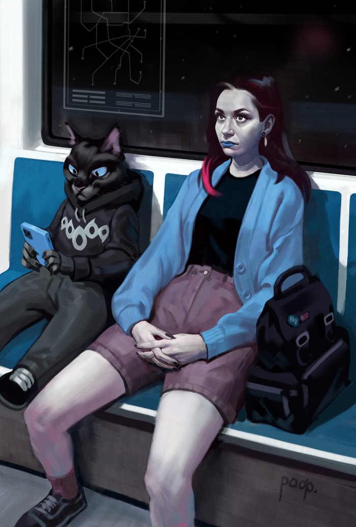 Муж нарисовал меня в параллельной вселенной. Как вам?