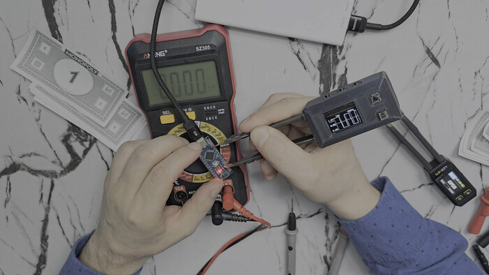 Режим осциллограф измерительного пинцета DIY YCHEV001