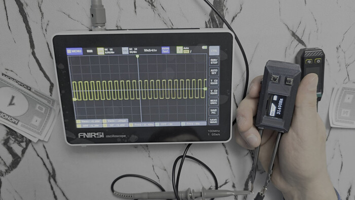 Режим генератора частоты измерительного пинцета DIY YCHEV001