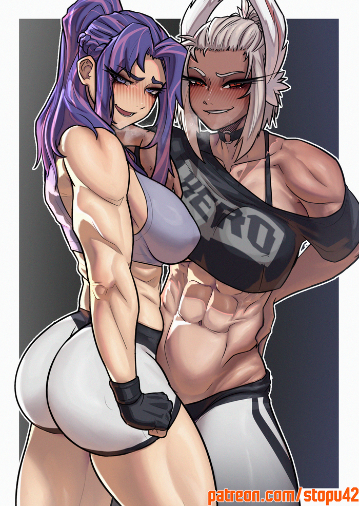  Anime Art, , Boku no Hero Academia, Miruko, Animal Ears, Lady Nagant, Stopu42,  