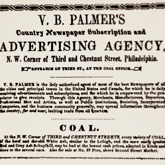 ���� �� ������ ��������� �������� Volney B. Palmer.