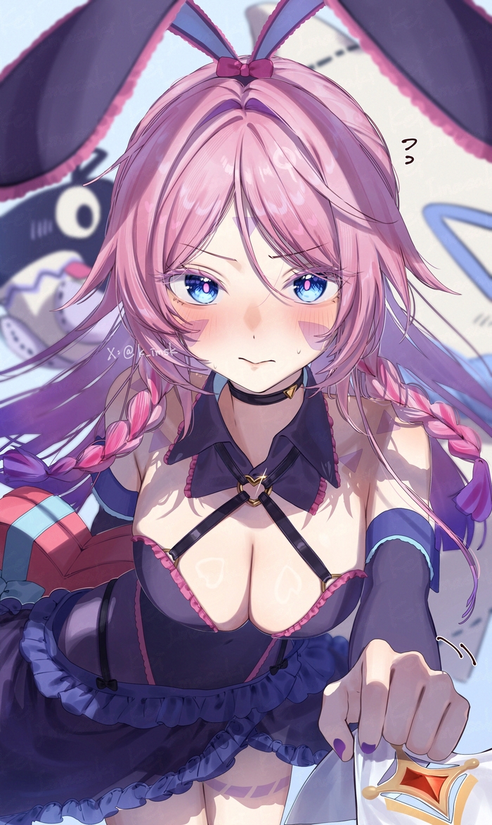Citlali Anime Art, Genshin Impact, Citlali (Genshin Impact), Lumine (Genshin Impact), Bunny Ears