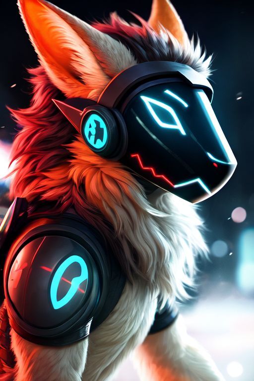    Wolfmks #782  , , Furry Art, Protogen, 